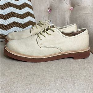 Fossil Linen leather lace up shoes